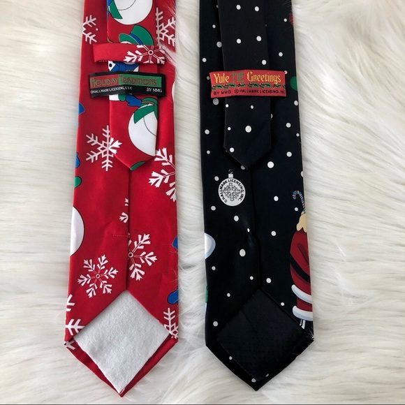 Hallmark Christmas Neck Ties Snowman Themed Festive Holiday Workwear - Picture 5 of 9
